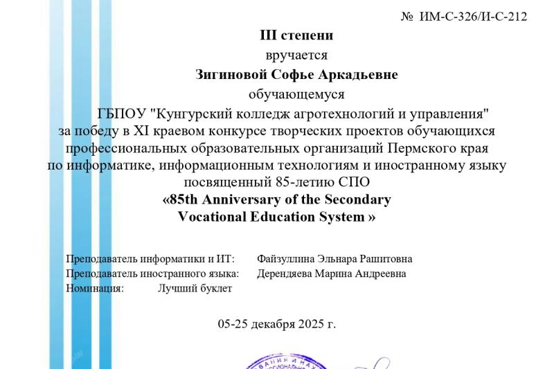 Итоги XI краевого конкурса творческих проектов