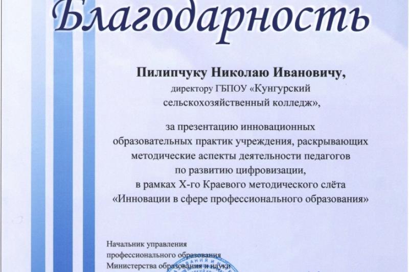 Х Краевой методический слет «Инновации в сфере профессионального образования»