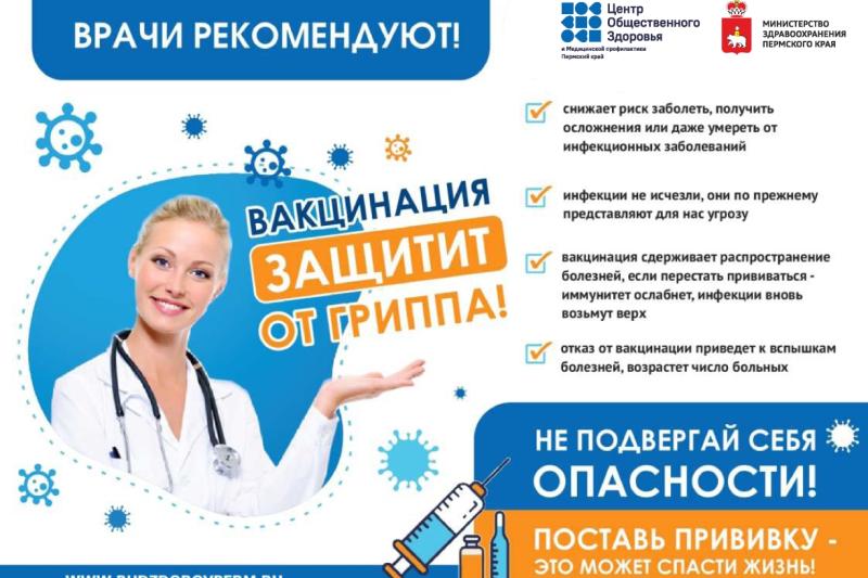 Вакцинация защитит от гриппа!